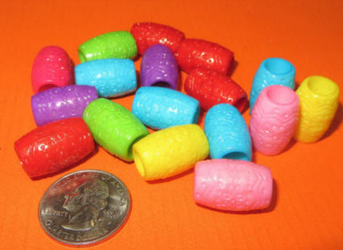 Flower Barrel Bead (opaque)