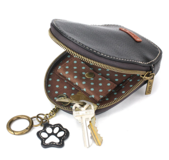 Pawprint Mini Coin Purse Keychain