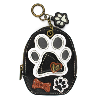 Pawprint Mini Coin Purse Keychain