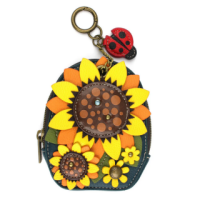 Sunflower Mini Coin Purse Keychain