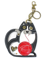 Fat Cat Key Fob Coin Purse by Chala