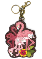 Flamingo Group Key Fob Coin Purse by Chala