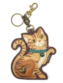 Orange Tabby Key Fob Coin Purse by Chala