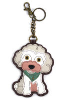 Poodle Key Fob Coin Purse by Chala