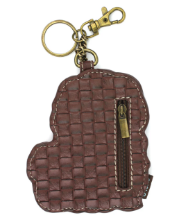 Shih Tzu Brown Key Fob Coin Purse by Chala