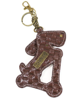 Wiener Dog Scooter Key Fob by Chala