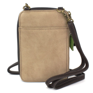 Owl Wallet Crossbody - Taupe