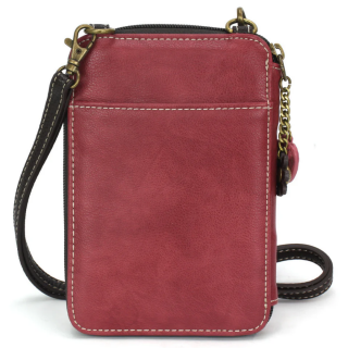 Spotted Pig Wallet Crossbody - Berry