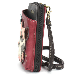 Spotted Pig Wallet Crossbody - Berry