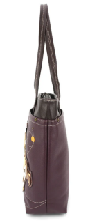 Deluxe Everyday Tote Horse Family - Plum