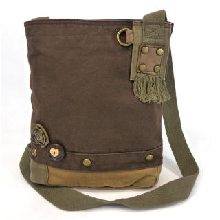 Chala Patch Crossbody - Dark Brown