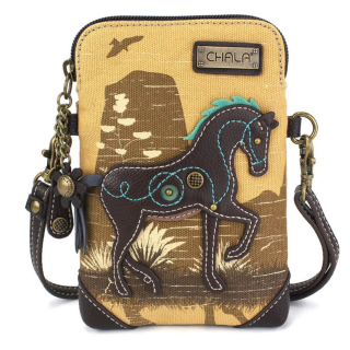 Brown Safari Horse - Cellphone Crossbody