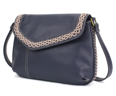 Braided Boho Crossbody - Navy