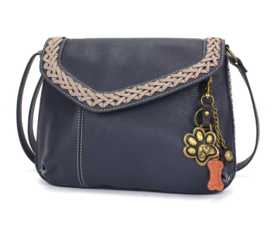 Braided Boho Crossbody - Navy (Paw)